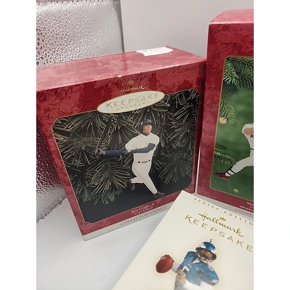 Hallmark Christmas Ornament Lot NFL NBA‎ MLB Football